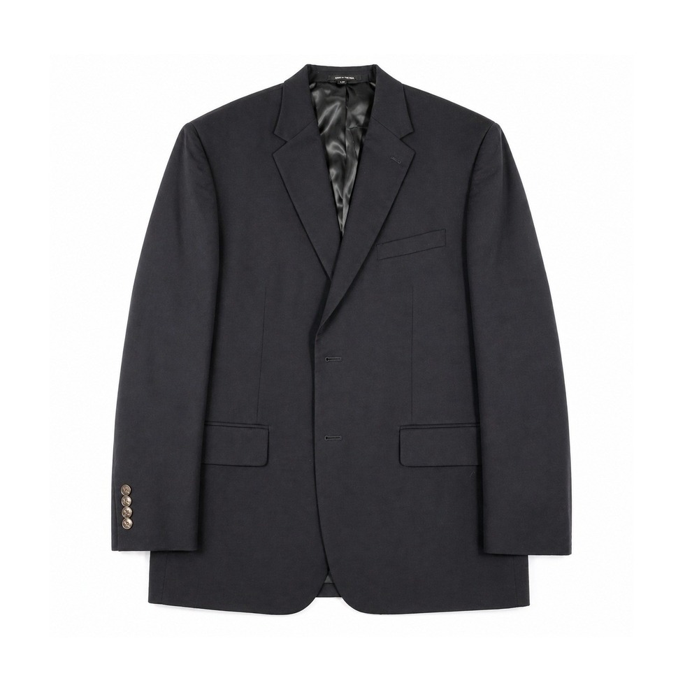 Joseph & Feiss Gold Mens 44 Reg Navy Blue 100% Wool Classic Fit Blazer Jacket